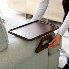 Arm Table Clip On Tray Sofa Table For Wide Couches Portable TV Table
