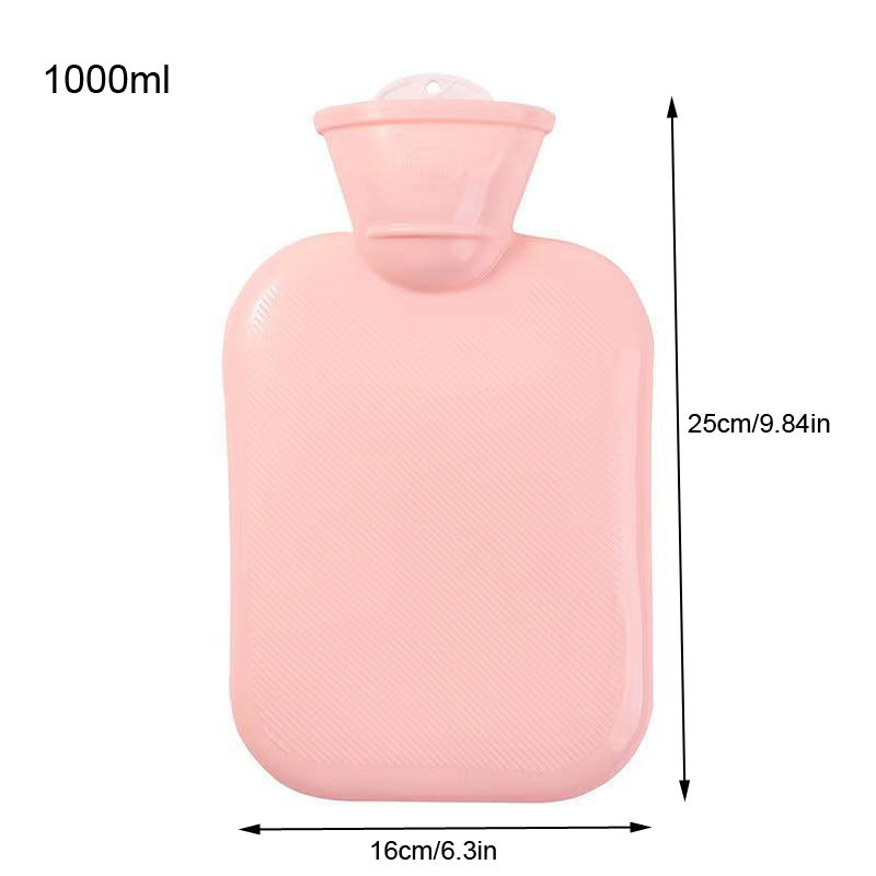 1000ml Hot Water Bottle Hand Feet Warmer for Winter Camping Travel Gift