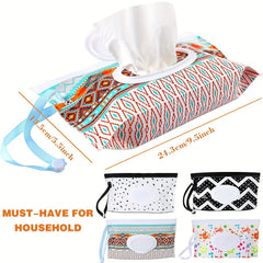 2pcs Portable Wet Towel Bag Dispenser Travel Holder