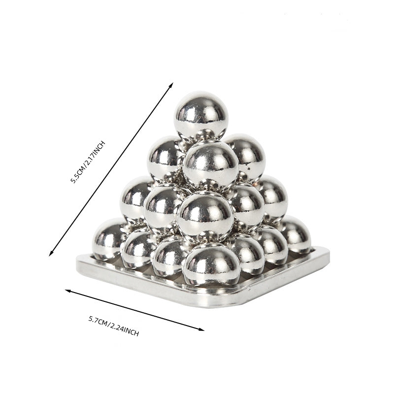 Pyramid Zinc Alloy Kong Ming Lock Toy Nine Consecutive Intelligence Clasp