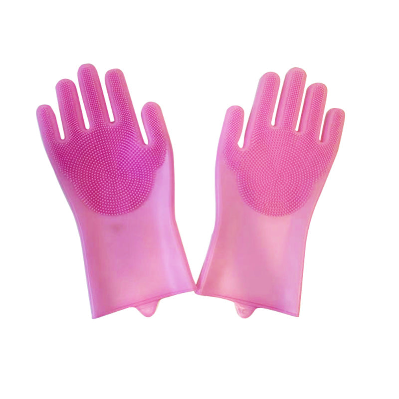 Pet Grooming Gloves for Dogs Cats - Silicone Tips - Bathing Massagi