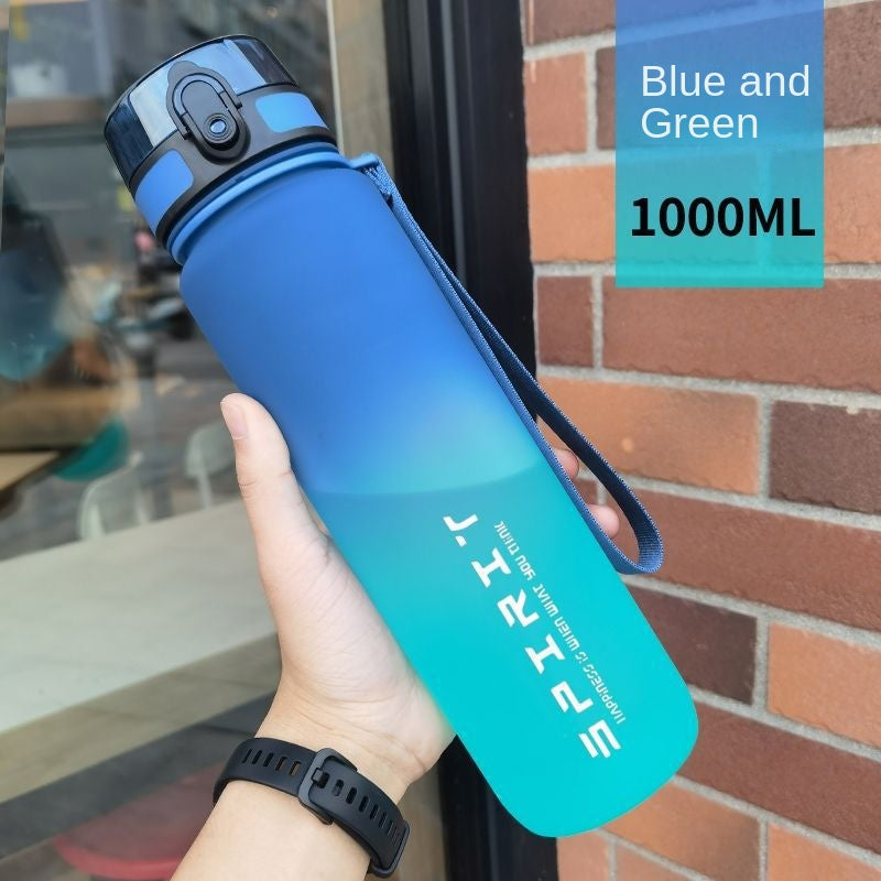 Large Capacity Portable Water Bottle Leakproof Gradient Water Cup