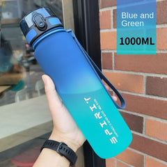 Large Capacity Portable Water Bottle Leakproof Gradient Water Cup