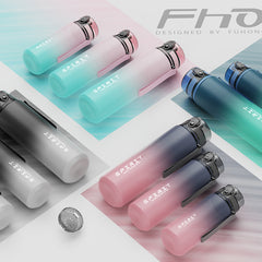 Large Capacity Portable Water Bottle Leakproof Gradient Water Cup