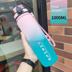 Large Capacity Portable Water Bottle Leakproof Gradient Water Cup