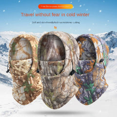 Winter Camo Fleece Headgear Windproof Hat