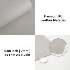 Wave Animation Leather Mouse Pad Waterproof Desk Writing Mat Non Slip