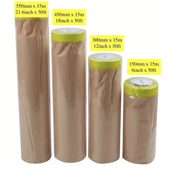 Pre-Taped Masking Paper 15m for Painting