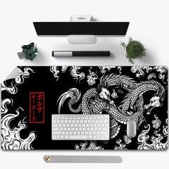 Dragon Mouse Pad PU Leather Desk Pad Waterproof Desk Writing Mat Non Slip Laptop