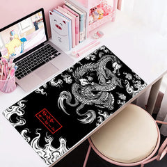 Dragon Mouse Pad PU Leather Desk Pad Waterproof Desk Writing Mat Non Slip Laptop