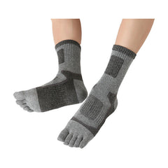 Men's Outdoor Warm Mid-calf Toe Socks