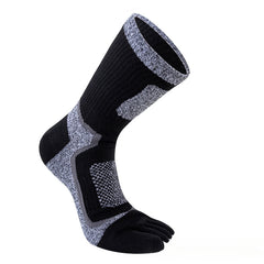 Men's Outdoor Warm Mid-calf Toe Socks