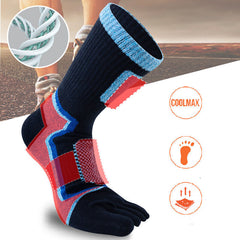 Men's Outdoor Warm Mid-calf Toe Socks