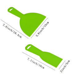 2pcs Reusable Plastic Putty Set Scraper Tool for Decals Wallpaper Baking