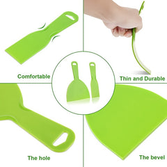 2pcs Reusable Plastic Putty Set Scraper Tool for Decals Wallpaper Baking