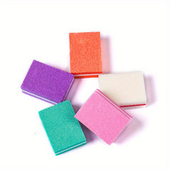 Colorful Double Sided Mini Nail File Blocks - Pack of 20 Sponge Sanding Tool