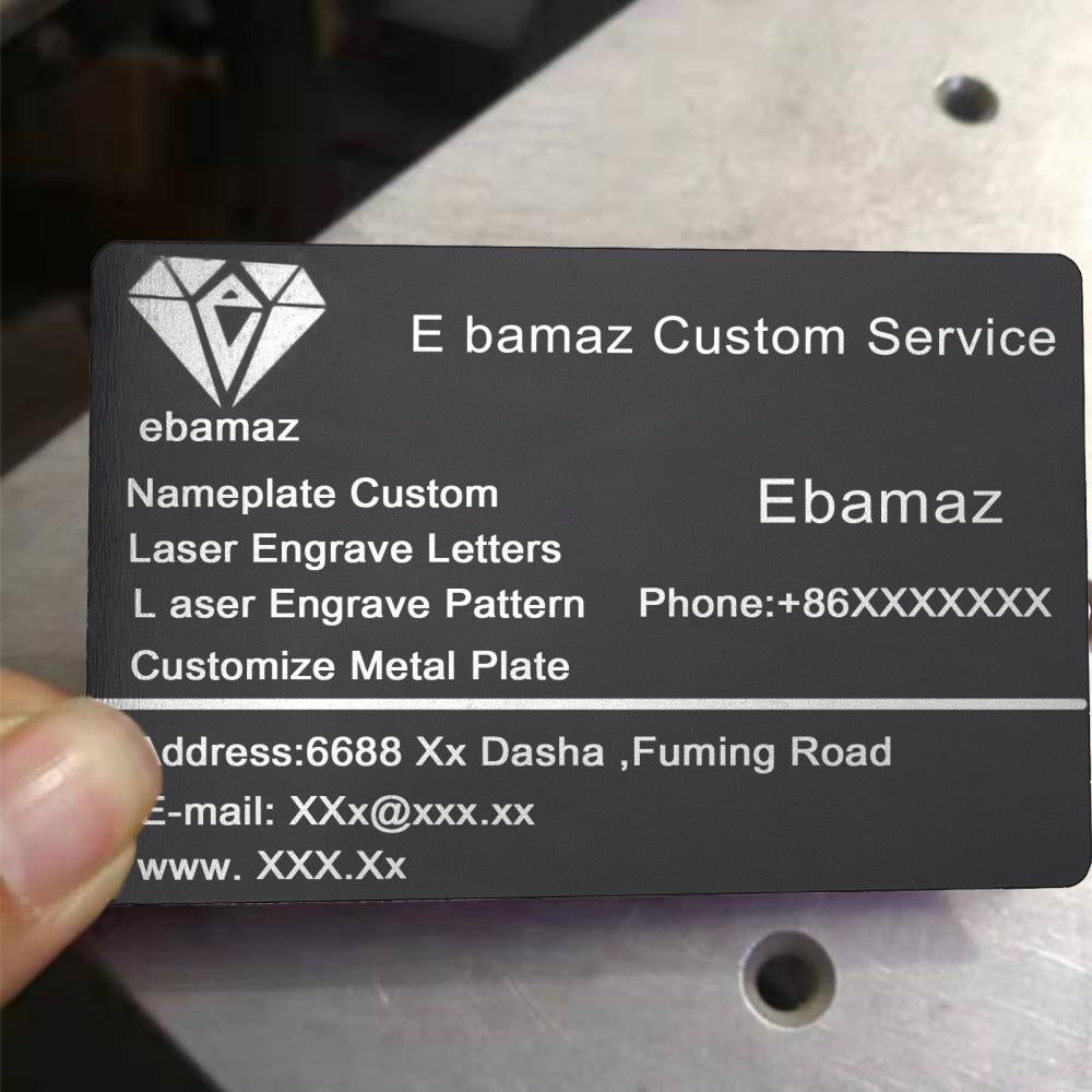 50 Pcs Aluminium Blank Name Cards 86x54x0 4mm