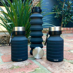 550ML Collapsible Water Bottle BPA-Free Silicone Foldable Sports Bottles