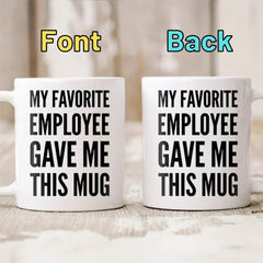 325ml 11oz Letter Printed Ceramic Coffee Mug Cup for Hot or Cold Drinks