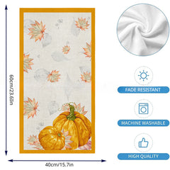 1pc Pumpkin Themed Absorbent Cleaning Towel - Ultra Fine Fiber Dishcloth