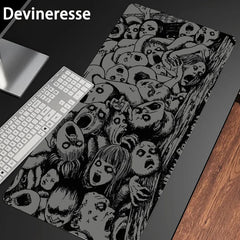 Horror Comics Darkness Gaming Mouse Pad Desk Mat