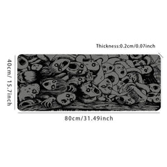 Horror Comics Darkness Gaming Mouse Pad Desk Mat