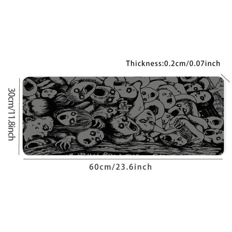 Horror Comics Darkness Gaming Mouse Pad Desk Mat