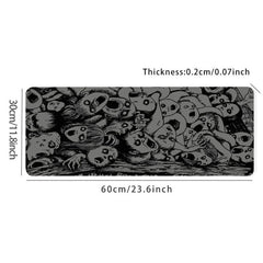 Horror Comics Darkness Gaming Mouse Pad Desk Mat