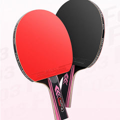 2pcs Table Tennis Paddle With Ergonomic Handle & Storage Bag