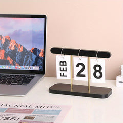 Retro Wooden Calendar Ornament For Home and Office Decoration
