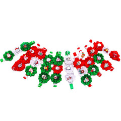5pcs Christmas Dress Up Dog Bow Tie & Flower Collar Set
