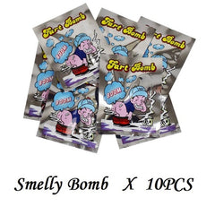 10pcs Funny Fart Bomb Aroma Bags Smelly Stink Gag Toys