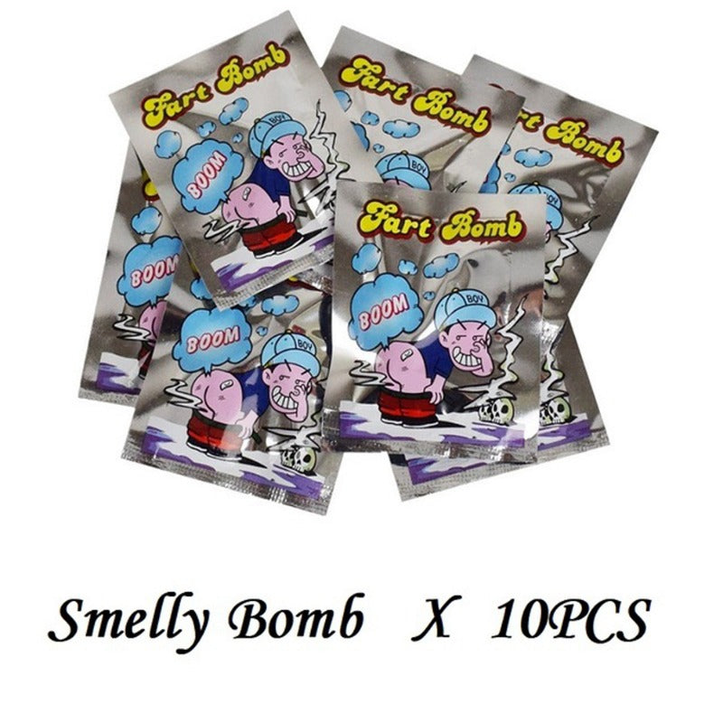 10pcs Funny Fart Bomb Aroma Bags Smelly Stink Gag Toys