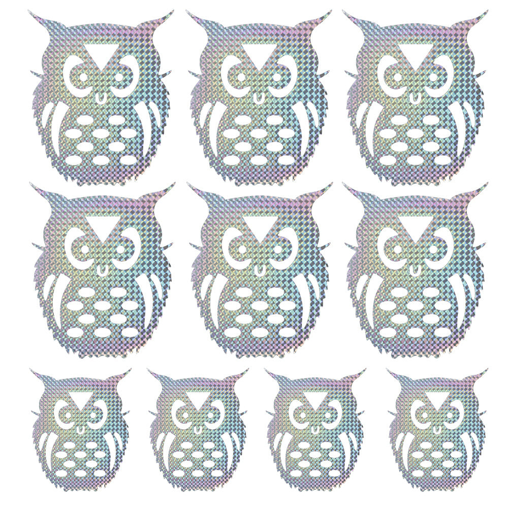 10pcs Bird Repellent Tape Reflective Scare Owl Deterrent