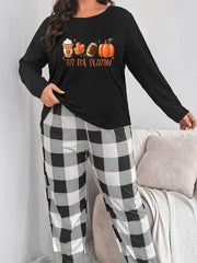 Halloween Football & Pumpkin Pajama Set