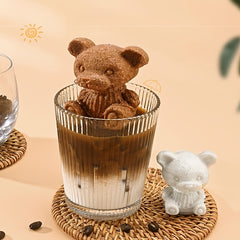 2pcs Silicone Bear Shape Ice Cube Mold - Upgrade Your Drinks!