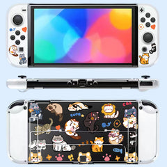 Full Screen Kittens Switch Protective Shell For Switch OLED Frosted Hard Shell