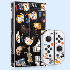 Full Screen Kittens Switch Protective Shell For Switch OLED Frosted Hard Shell