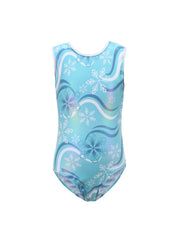 Girls Snowflake Graphic Gymnastics Jumpsuit