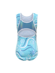 Girls Snowflake Graphic Gymnastics Jumpsuit