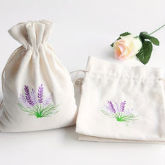 Embroidered Small Cloth Bag w/ Drawstring Jewelry Storage Gift Bag