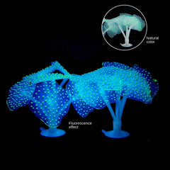 Aquarium Plastic Glowing Coral Ornament Fish Tank Landscaping Decoration