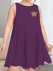 Casual Nightdress Bee Print Tank Sleep Dress