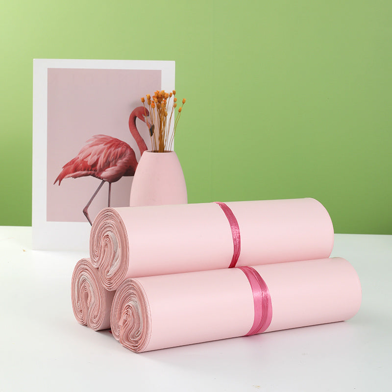 100pcs Pink Express Bag Customized Thickened Clothing Packing Bag
