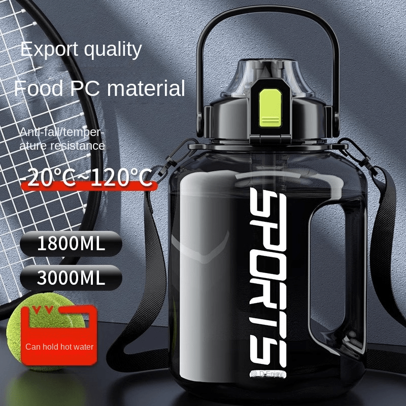 8L 3L Large Capacity Water Bottle, Leakproof Portable Water Cup