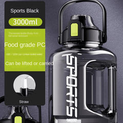 8L 3L Large Capacity Water Bottle, Leakproof Portable Water Cup