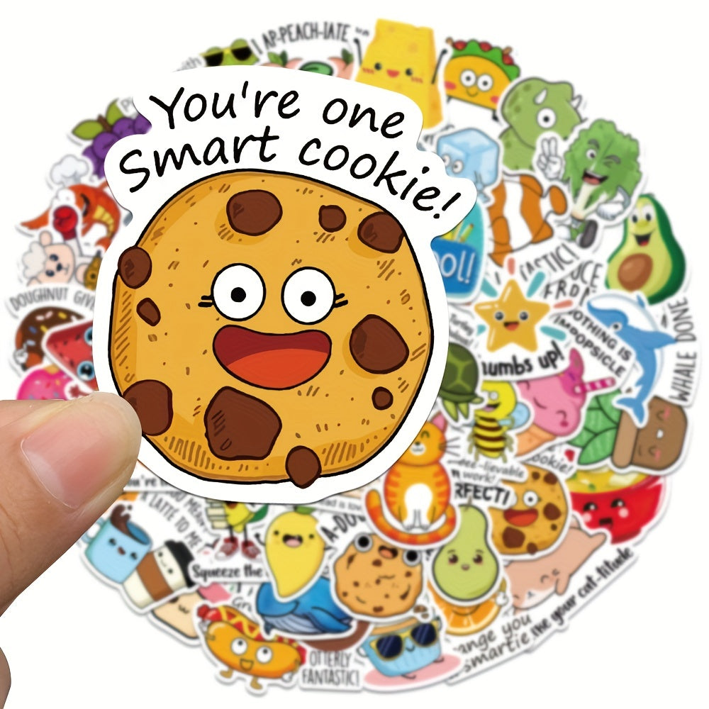 50pcs Cartoon Anime Stickers For Students Teacher School