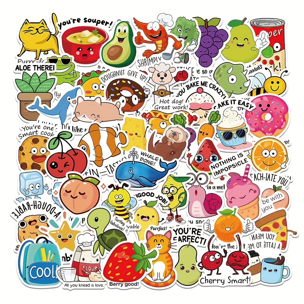 50pcs Cartoon Anime Stickers For Students Teacher School