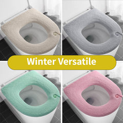 Thickened Toilet Seat Cushion with Handle - Washable & Reusable
