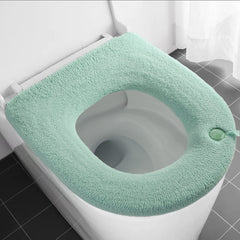 Thickened Toilet Seat Cushion with Handle - Washable & Reusable